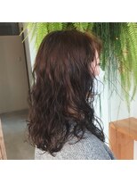 アクセヘアー 町田(acce hair)&nbsp;ロングヘアのしっかりウェーブパーマ