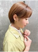 小顔ショートボブ マッシュショート  大人可愛い