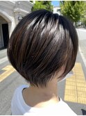 【小顔補正立体カット】束感ショート/新越谷 南越谷