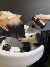 施術の流れ(5) 過水除去内部補修トリートメント