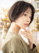 カバーヘア ブリス 北浦和(COVER HAIR bliss) ミルクティーアッシュくせ毛風マッシュボブa北浦和20代30代40代