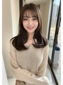 ベージュグレー黒髪レイヤーくびれヘア小顔10代20代30代40代