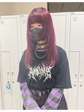 チェレ ロッソ 金剛店(Chere rosso) 個性的で可愛い深みの強いボールド/ロングウルフウルフレイヤ