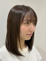 【40代ツヤ髪　プレミアムケアカラーベージュ】藤本麻衣