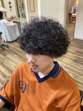 【メンズスタイル】メンズカットとパーマのコンビネーションで、お客様の個性を引き出します！