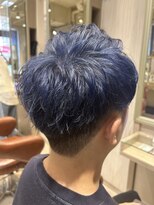 ビス リアン 川口店(Vis lien) ハイライトセンターパートメッシュダブルカラーツーブロック