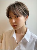 大人可愛い丸みショートボブ