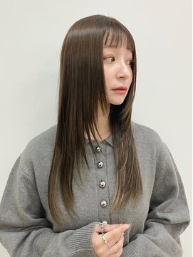ユニックス モザイクモール港北店(UNIX) 【UNIX港北】ぱっつんオン眉ストレート#縮毛矯正