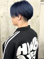 モリオ(morio)&nbsp;センターパート/ハンサムショート/ブルーブラック