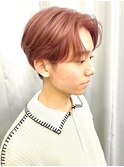 韓国風センターパート☆ピンクミルクティー