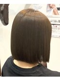 ボブ/オリーブ系カラー