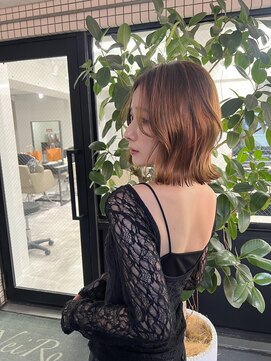 ネイロ 錦糸町(NeiRo) 魅力倍増カールセミディシアーカラーダークアッシュショートヘア