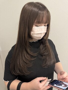 コハク(kohak) レイヤー×透明感ナチュラルブラウン【kohak/natsumi】