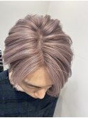 ハイトーンカラー ブリーチ ラベンダー ペールカラー