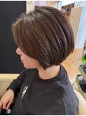 ショートボブ/20代30代40代/オージュアトリートメント