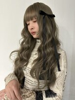 メゾンアクア 表参道(Maison ACQUA)&nbsp;☆ブリーチなしダブルカラー オリーブ オリーブベージュ ボブ