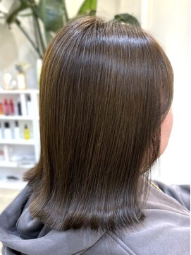 エクリュ 千葉(ecru) 透明感オリーブブラウン/髪質改善トリートメント/イエベ秋