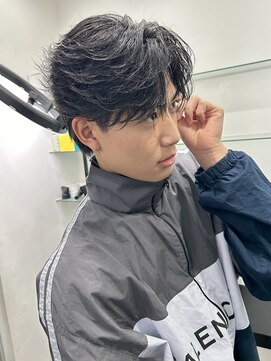 ネクスト 静岡店(NEXT) MEN'S HAIR/ブルーブラック/フェザーショート/フェザーパーマ