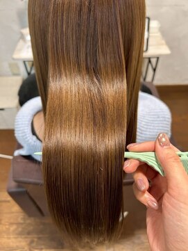 コルテ 倉敷西坂店(CoRte.) 髪質改善/大人愛されストレート/さら髪ロング/艶感カラー/春ヘア