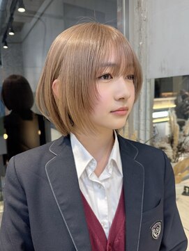 サンク 原宿 表参道(cinq) ★ハイトーンダブルカラーミルクティーグレージュピンクベージュ