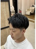 大分メンズアップバング刈り上げショートレイヤー