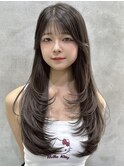 新潟／万代/髪質改善／ミニウルフ／レイヤー／顔まわり