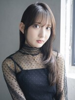 アイティーバイアルバム 松戸店(IT by ALBUM)&nbsp;おくれ毛顔周りレイヤーロング韓国ヘア_F20214