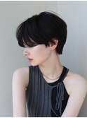 マッシュショートハンサムショートニュアンスショートパーマ