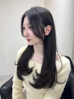 クレム 博多駅店(ChLem) ミディアムレイヤー 艶カラー 暗髪 韓国風 髪質改善 福岡美容室