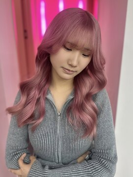 ダズリングディア(Dazzling Deer) ピンク／くすみピンク／ふんわりミディアム／ハイトーン／学割