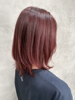 ルノン シェリー(LUNON cheliy) 暗めカラーグランマッシュデザインカラーフェイスフレーミング