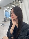レイヤーカット 韓国ヘア 顔周りカット高島大登