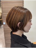 ショートボブ、プレミアム縮毛矯正