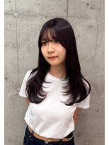 モク 立川(moc)&nbsp;韓国風レイヤーカットブリーチダブルカラー前髪