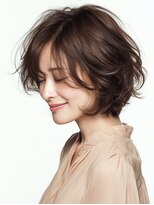 ビフィーノ リルネ(Bifino Rilune)&nbsp;黒髪/クラゲヘアー/オリーブグレー/小顔/ココアベージュ/川西