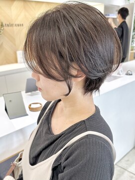 stair : case ginza7【ステアケース】 大人かわいい黒髪ハンサムショート髪質改善