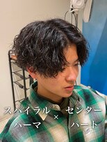ルースト 南堀江店(ROOST)&nbsp;MEN’S/リバースセンターパート/ニュアンスパーマ/南堀江