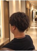 束感マッシュ×無造作パーマ