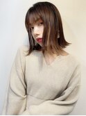 外ハネヘルシースタイルショコラアッシュふんわり丸みカール