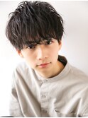 ナチュラル束感×ツーブロックショート