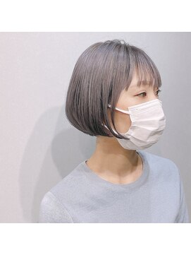 ハク(haku.) シルバーパープル あごラインボブ
