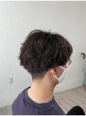メンズパーマ/ツーブロック刈り上げ/ナチュラルアッシュ