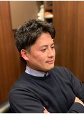 アップバンクパーマスタイル