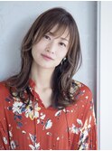 大人の外ハネくびれヘア