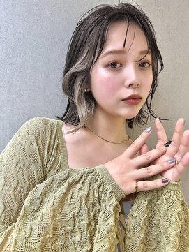 ユー(juu.) new open☆【juu./ユー】navy greige×韓国くびれロング