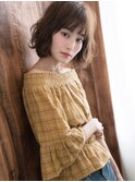 小顔バランス×ゆるカール☆リラクシーふわマッシュボブ♪