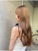 ベージュカラー/アッシュブラウン/ダブルカラー/レイヤーカット