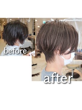 アッシュ 清瀬店(Ash) トップふんわりハンサムショート