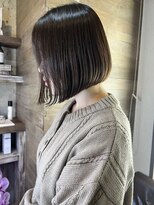 トレヘアー(tRe hair) ボブ 斜めバング オージュア