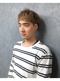 ショートマッシュ×ミルクティーベージュ